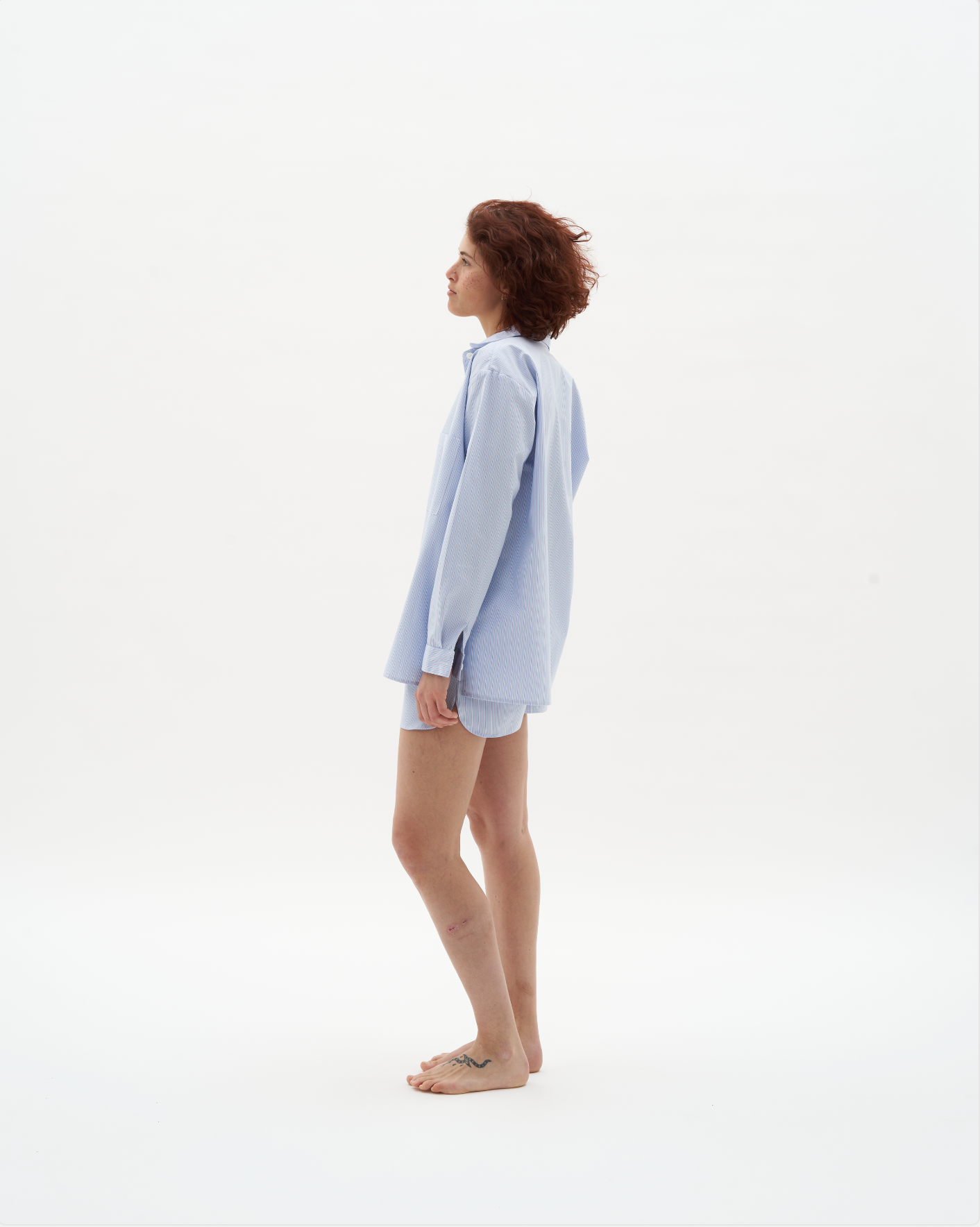 La Stella - Camicia over con shorts